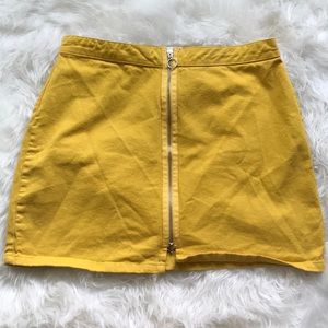 BDG/ Urban Outfitters Mustard ZipUp Skirt